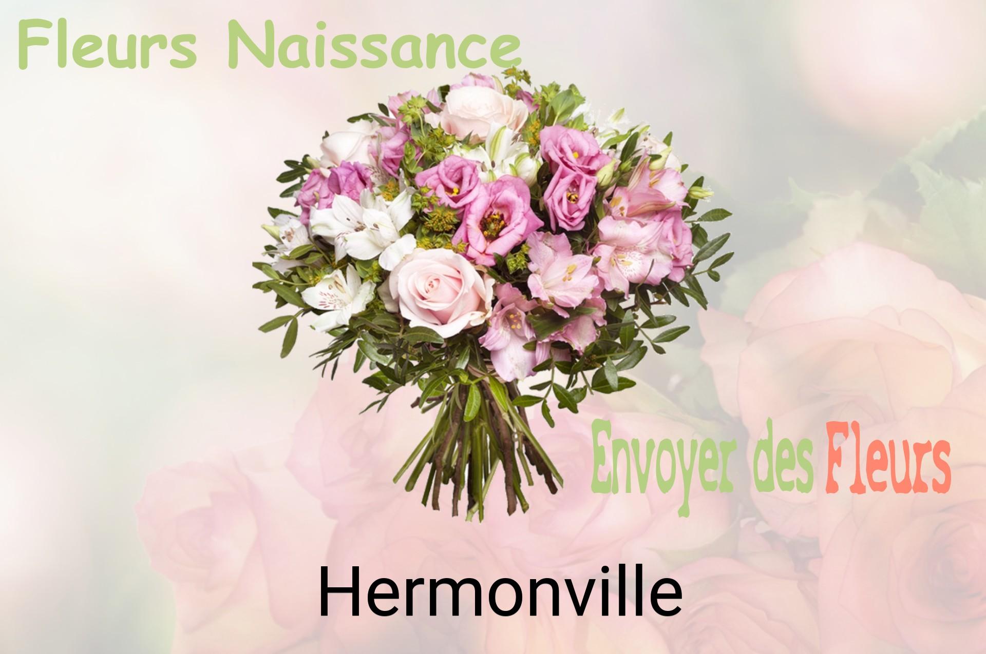 Bouquet de fleurs de naissance livré à Hermonville